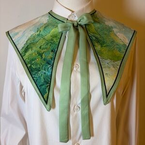 Monet "Water Lilies" Detachable Statement Sailor Collar